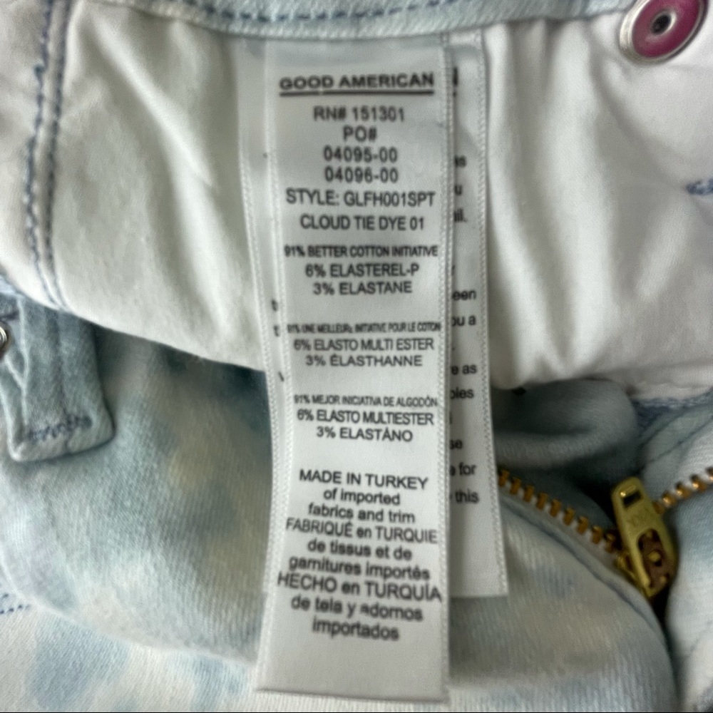 Good American NWT Good Legs Skinny Jeans Tie Dye - Picture 5 of 6